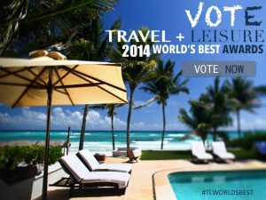 A campaign where I promote voting for Travel & Leisure World's Best Awards.